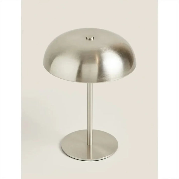 Lampe de table tactile champignon LED sans fil et rechargeable, contrôle facile de la lumière.