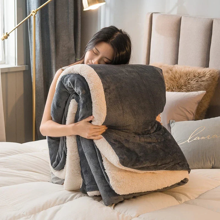 Décoration de chambre : housse de couette polaire réversible, apporte chaleur et style à votre maison.