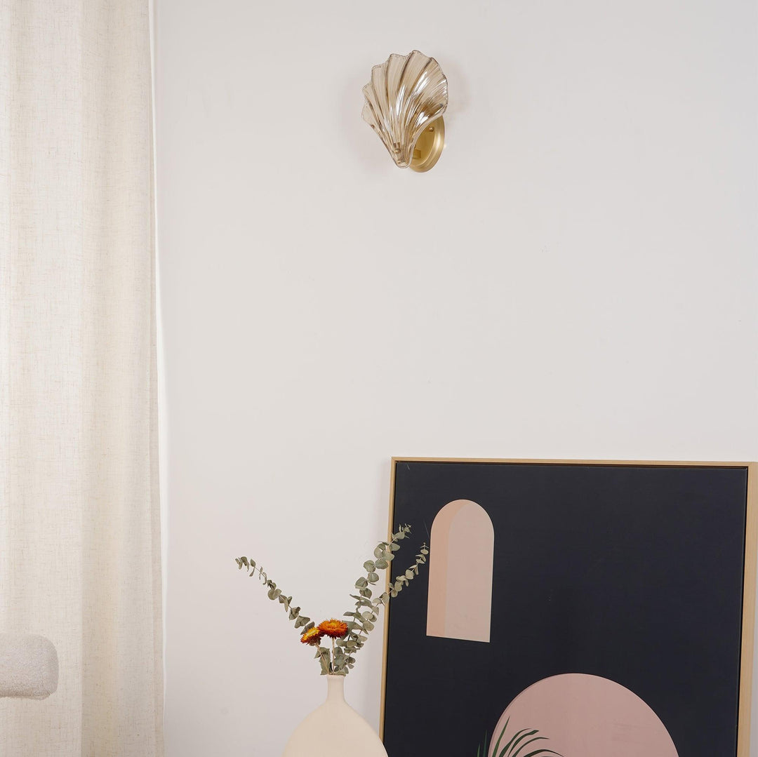 Applique murale coquillage, lumière douce, décoration côtière, touche unique.