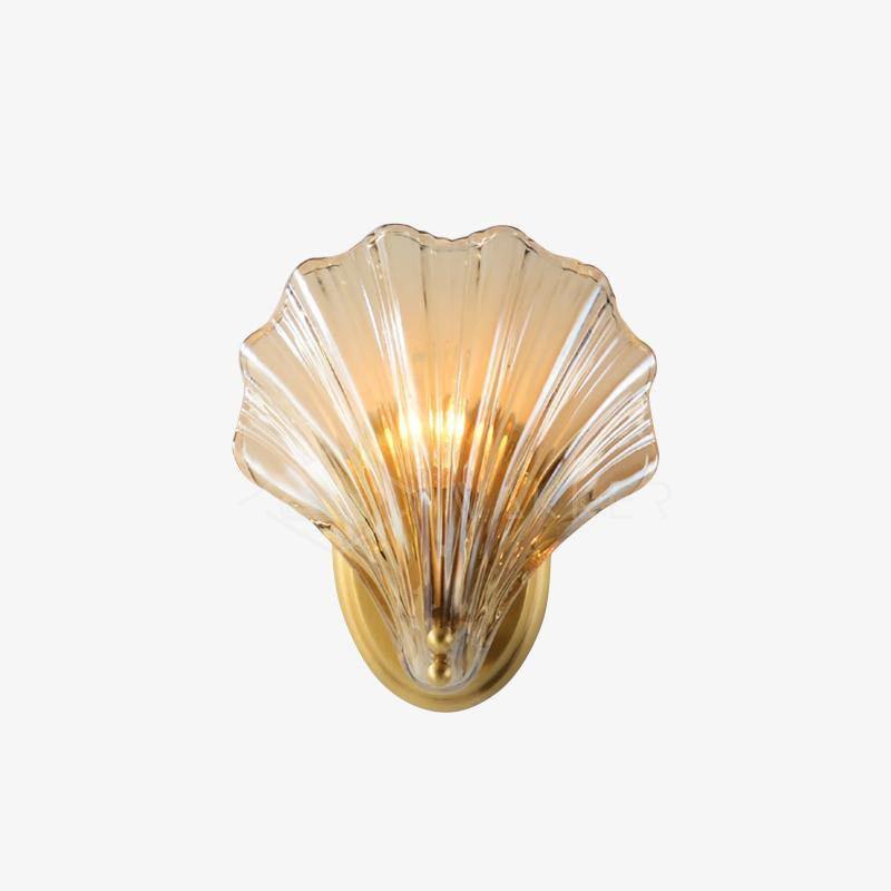 Applique murale coquillage, design inspiré de l'océan pour votre salon.