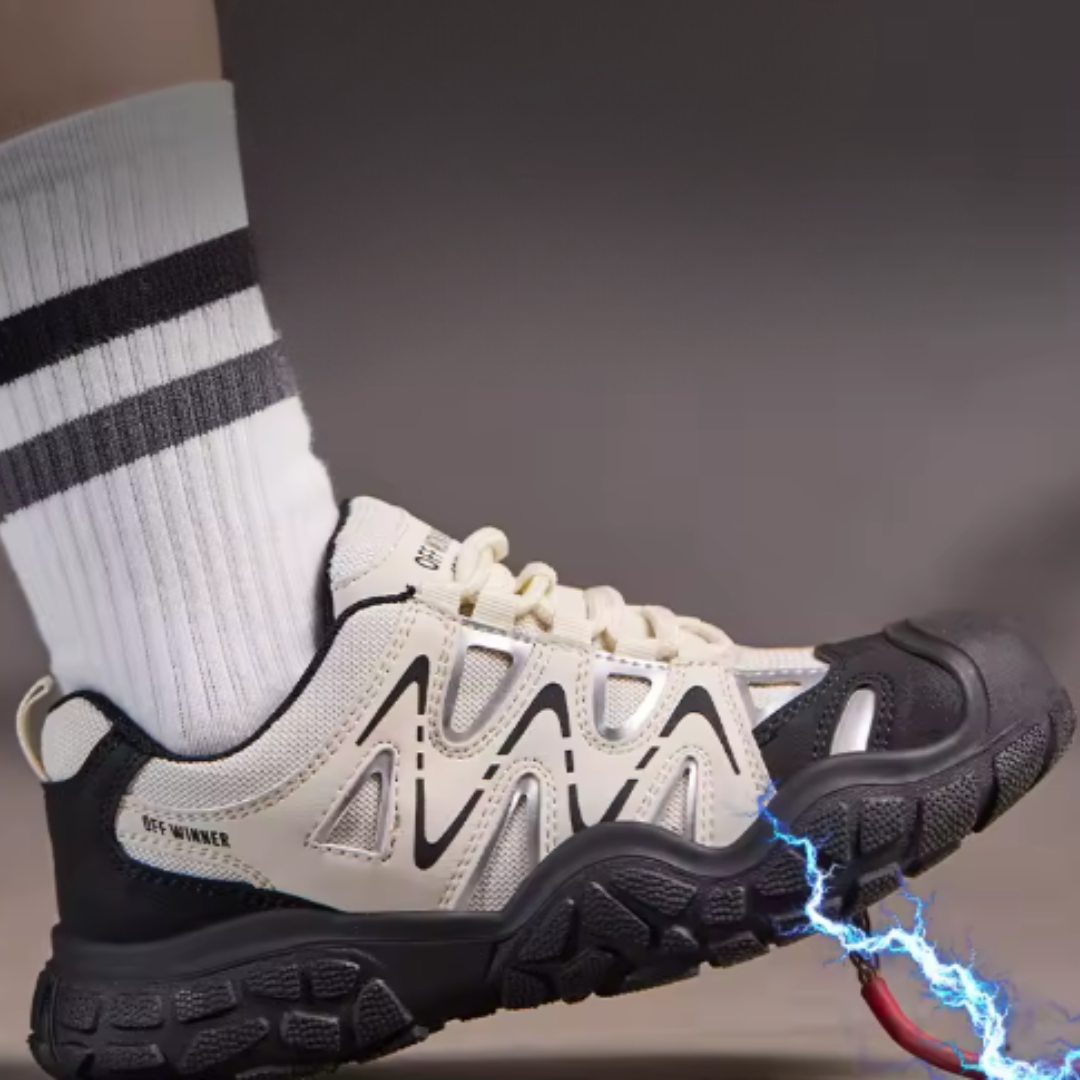 Chaussures de travail femme robustes et légères, avec protection anti-perforation. Idéales pour divers environnements.