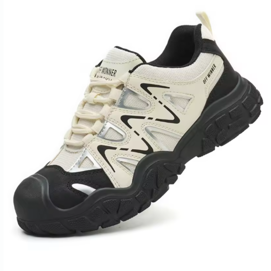 Chaussures de sécurité femme légères et confortables avec embout acier. Idéales pour la protection au travail.