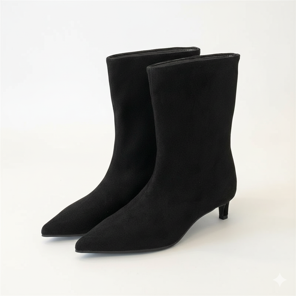 Chaussures femme mode, bottines chics et polyvalentes. Bout pointu et talon aiguille pour un look intemporel.