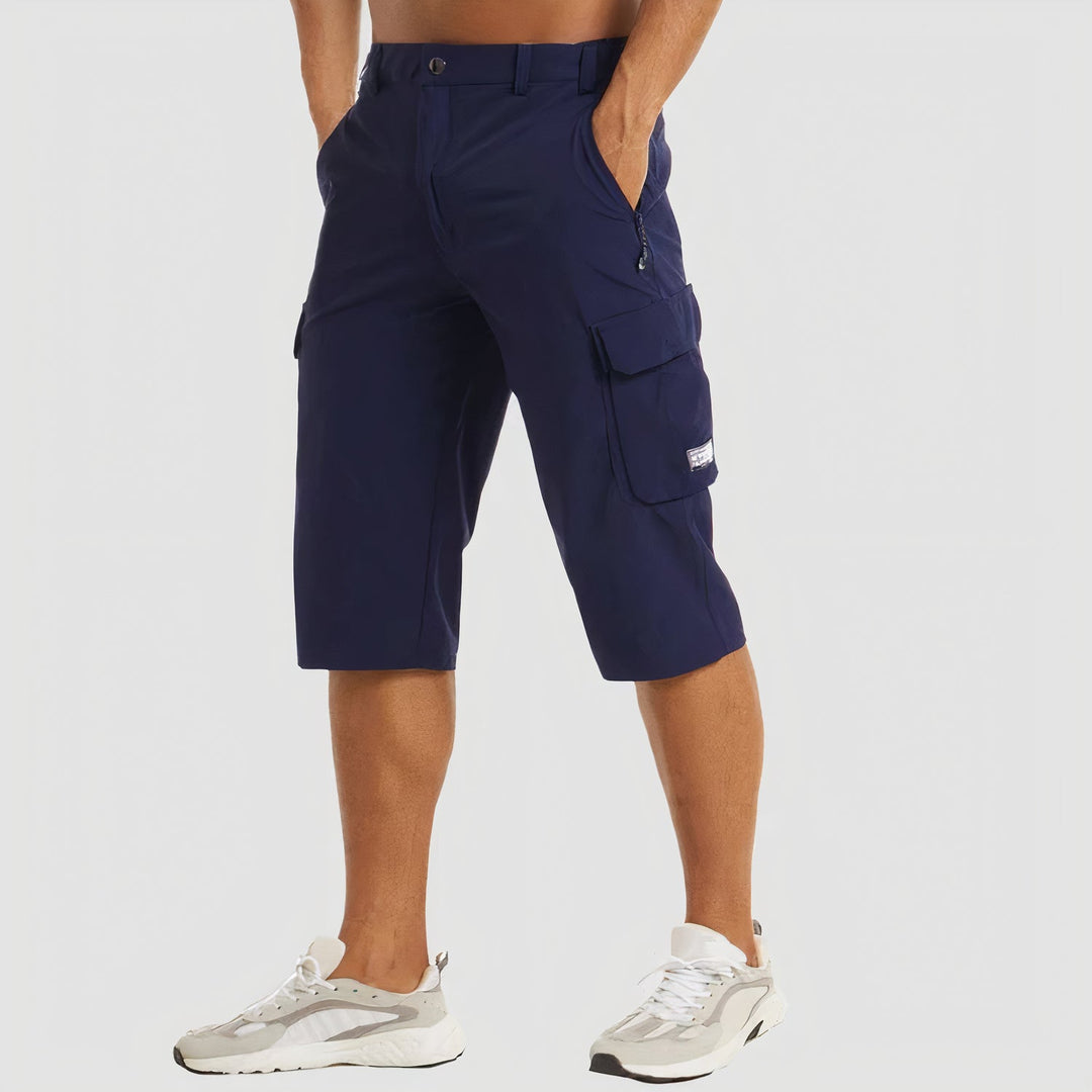 Short cargo homme léger à séchage rapide pour l'été, idéal activités plein air et vacances.