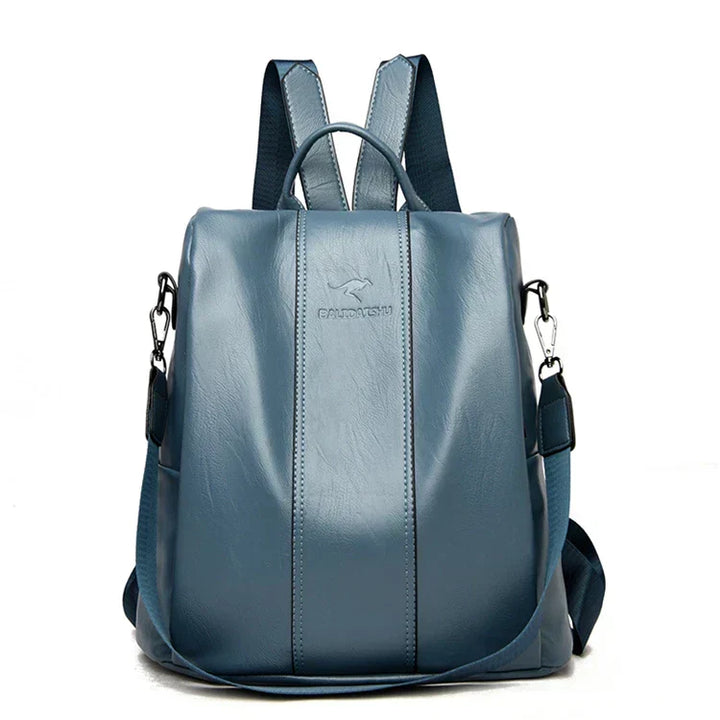 Sac à dos anti-vol sécurisé, design élégant en cuir synthétique, parfait pour la ville et les déplacements.