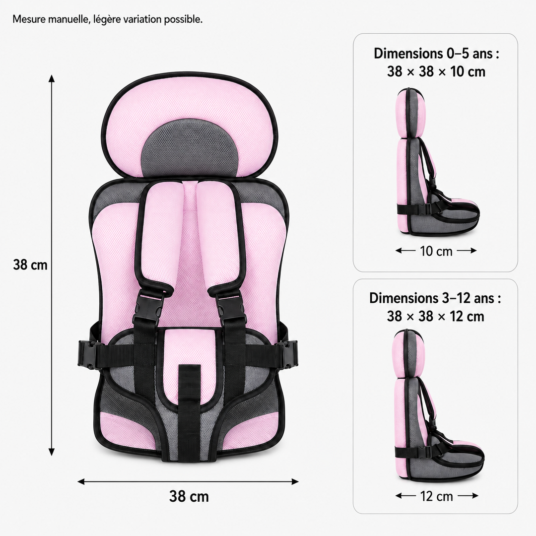 Siège auto pour une protection optimale et un confort inégalé de votre enfant en voiture, respirant.
