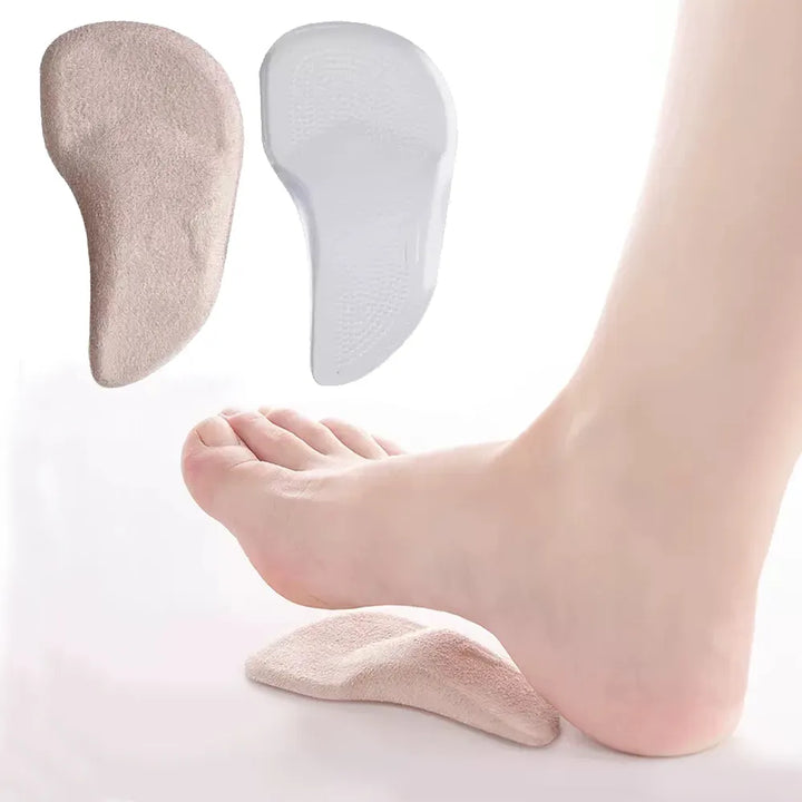 Semelles orthopédiques gel silicone pour hommes et femmes, soutien voûte plantaire et confort quotidien.