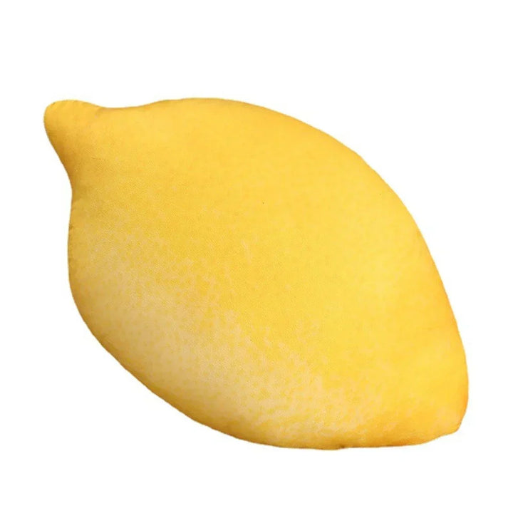 Peluche fruit réaliste: coussin banane doux et ludique, parfait pour la décoration chambre d'enfant.