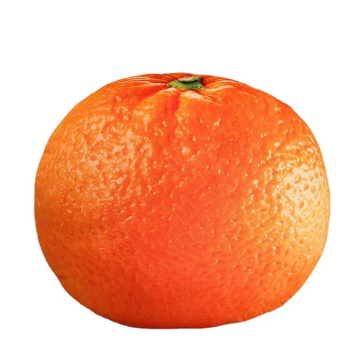 Douceur et réalisme: coussin peluche fruit, grand confort et touche ludique pour la décoration intérieure.