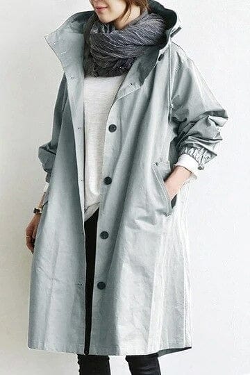 Veste trench femme élégante, style classique intemporel. Idéale pour l'automne et la mi-saison, protection pluie.