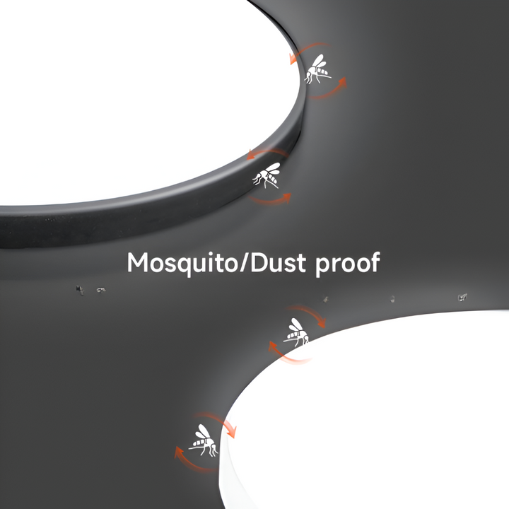 Plafonnier LED ultra fin, idéal pour les plafonds bas, éclairage puissant et discret.