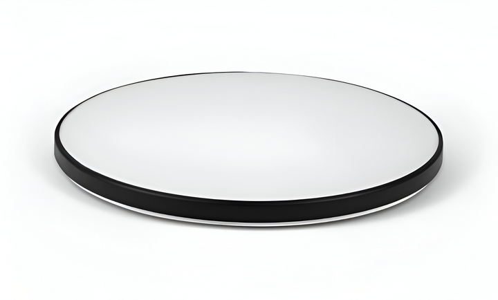 Éclairage LED ultra fin, plafonnier rond moderne, pour une lumière douce et performante.