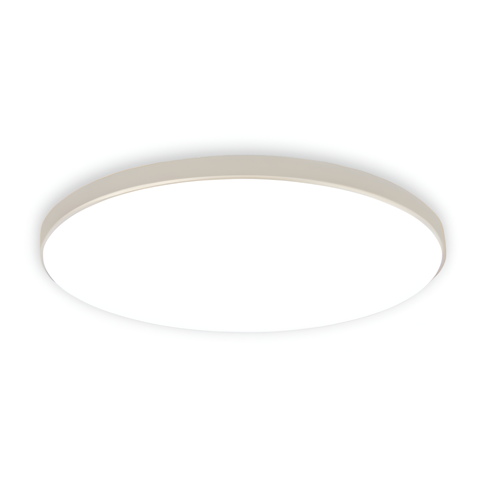 Plafonnier LED noir design, ultra fin, rond, pour un éclairage directionnel moderne.
