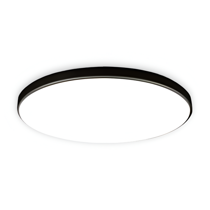 Style moderne : plafonnier LED rond ultra fin, lumière efficace pour toute la maison.