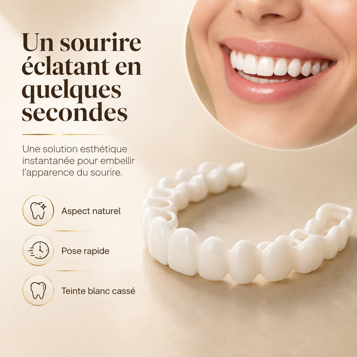 Confort optimal avec nos facettes dentaires thermoformables. Ajustement personnalisé pour un sourire parfait.