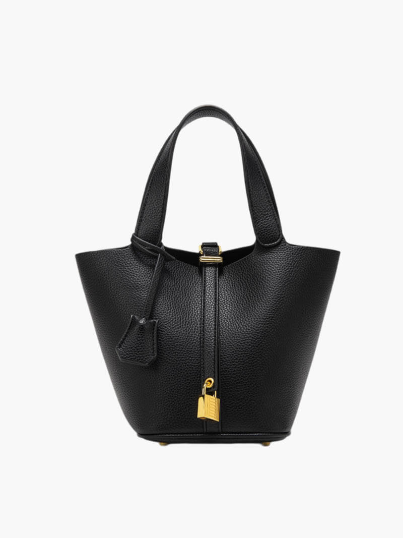 Sac fourre-tout en cuir pour dames, style chic et sophistiqué. Parfait pour toute occasion.