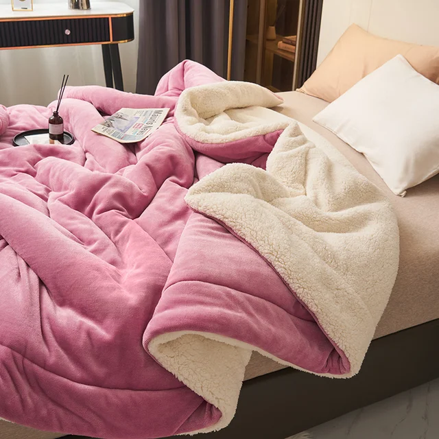 Couverture polaire en flanelle moelleuse, ultra-chaude et douce, idéale pour se blottir confortablement cet hiver.
