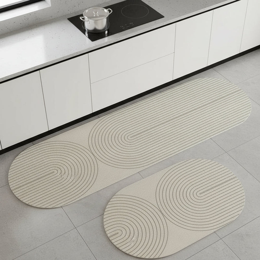 Tapis de cuisine rembourré et confortable, idéal pour réduire la fatigue des pieds, surface antidérapante durable.