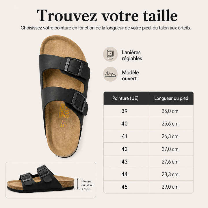 Sandales d'été Solaro, brides ajustables, pour hommes recherchant confort et style décontracté.
