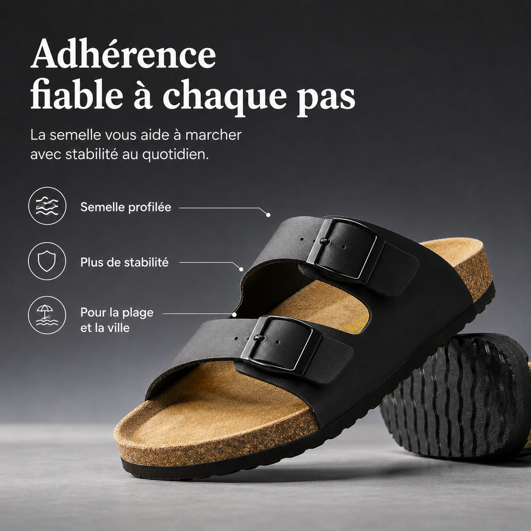 Sandales de plage Solaro pour hommes, légères, faciles à ajuster, pour un confort estival.