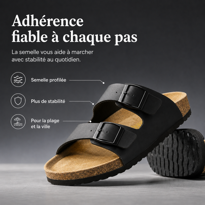 Sandales de plage Solaro pour hommes, légères, faciles à ajuster, pour un confort estival.