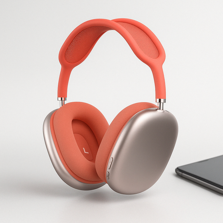 Écouteurs sans fil supra-auriculaires, connexion Bluetooth, réduction de bruit pour une pureté acoustique.