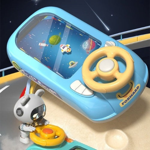 Volant interactif AstroDrive pour enfants, aventure spatiale avec sons et lumières. Explorez l'univers!