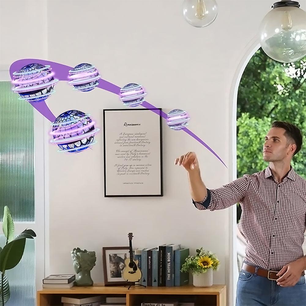 Balle boomerang lumineuse LED, jouet volant interactif pour enfants, idéale intérieur/extérieur, rechargeable, amusement garanti.