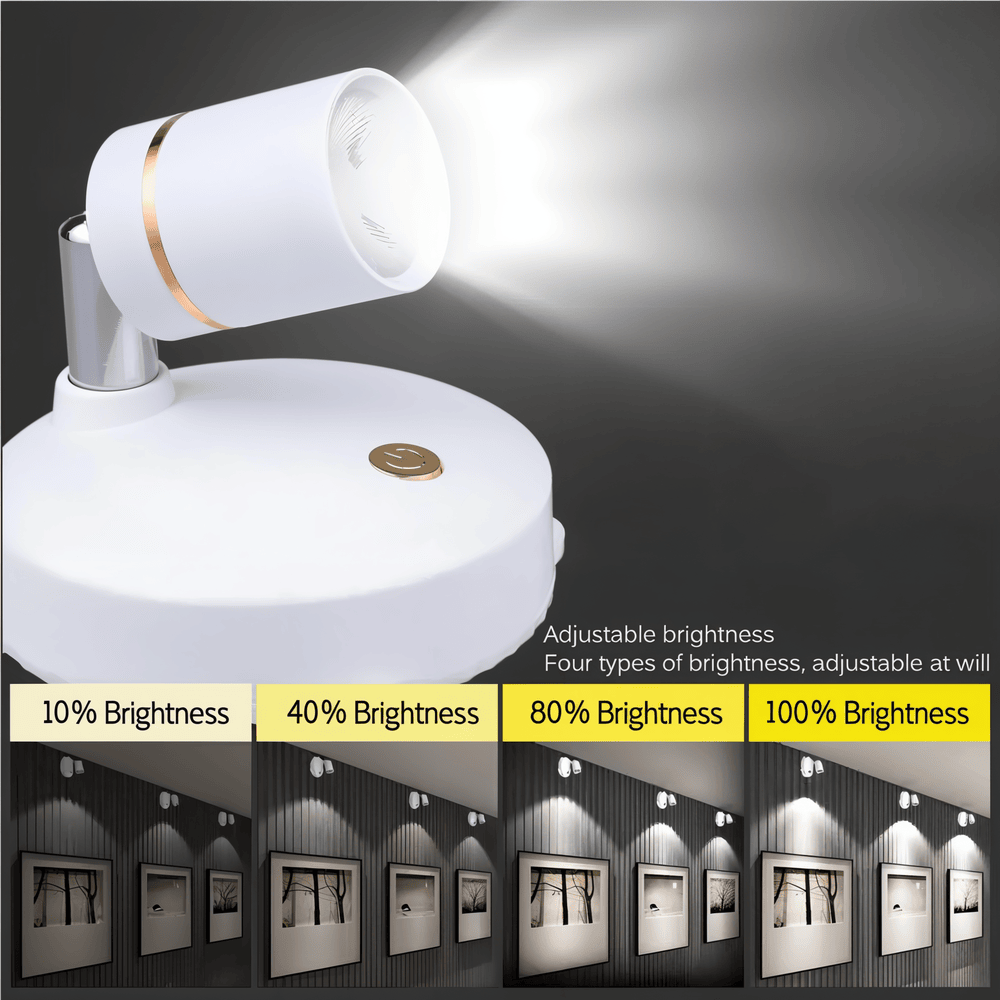 Lampe LED sans fil, intensité réglable par télécommande, pour une lumière d'ambiance adaptable.
