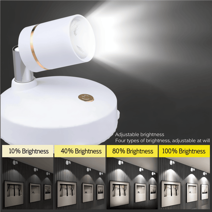 Lampe LED sans fil, intensité réglable par télécommande, pour une lumière d'ambiance adaptable.