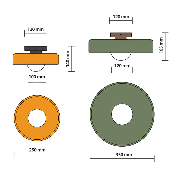 Plafonnier LED rond, efficacité énergétique et design moderne pour chaque pièce.