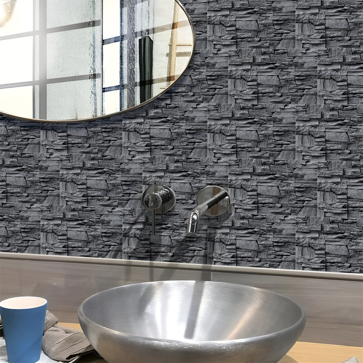 Panneau mural décoratif effet marbre pour un design intérieur moderne, pose facile et rapide.