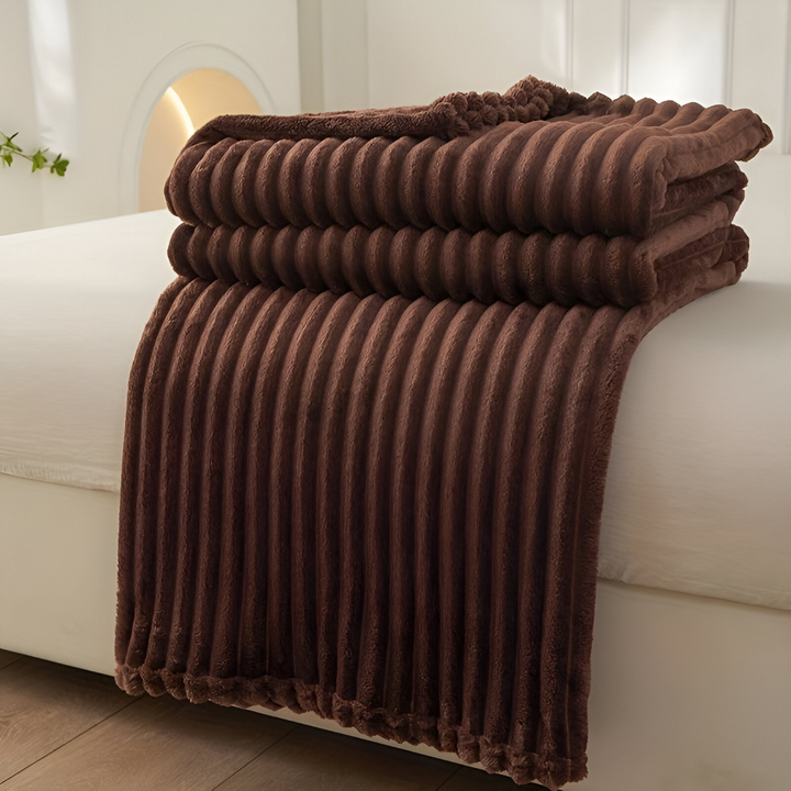 Couverture polaire respirante, idéale pour douces soirées été ou hiver.