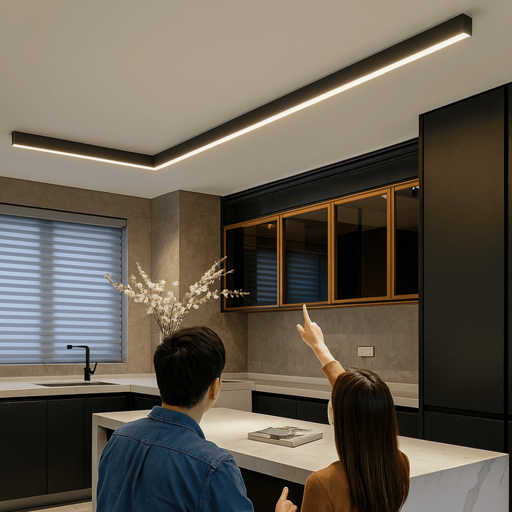 Plafonnier LED Stylelight en aluminium, design scandinave, pour une luminosité puissante et un éclairage intérieur.