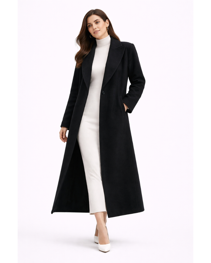 Superbe manteau d'hiver oversize pour femme, très chaud et au style élégant. Idéal pour rester tendance.