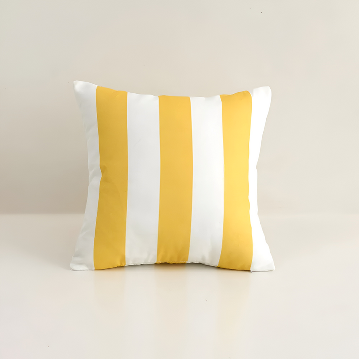 Housse de coussin d'été imperméable, motif rayé, idéale pour extérieur, jardin ou terrasse; un accessoire moderne.