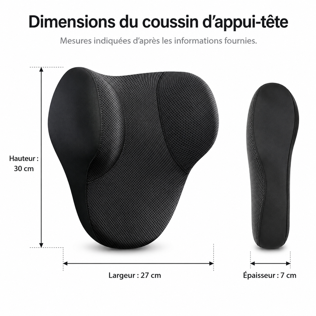Ergonomie et confort: coussin lombaire Drive Ease pour voiture, indispensable pour votre dos.