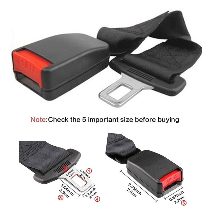 Améliorez le confort des passagers arrière avec ce kit double rallonge de ceinture de sécurité universel.
