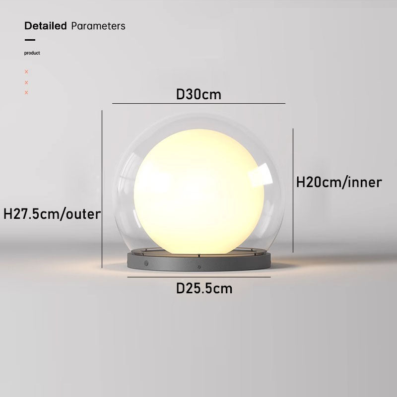 Lumière d'extérieur Lune, résistant intempéries, éclairage durable pour terrasse et jardin.