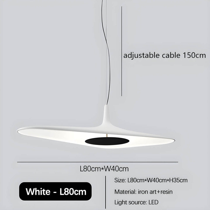 Lustre TIPI avec forme géométrique originale. Suspension design contemporain, apporte une touche artistique.