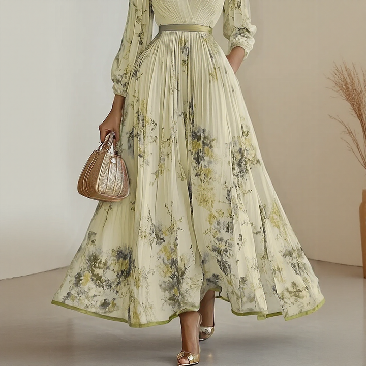 Adoptez l'élégance fluide avec la robe midi Elara femme, col V, sans manches, parfaite pour l'été chic.