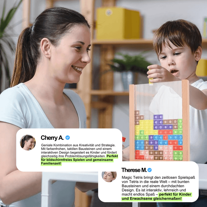 Jeu de puzzle EcoBlock Board en bois écologique, favorise le développement logique et la concentration chez les enfants.