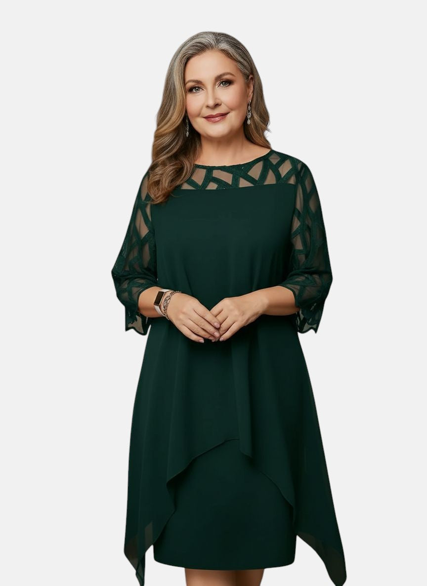 Robe longue élégante et fluide pour femme, très confortable, style chic. Disponible du S au 5XL.