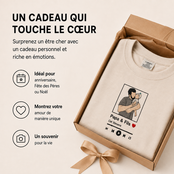 Vêtement personnalisable avec broderie photo de haute qualité, mode unisexe tendance.