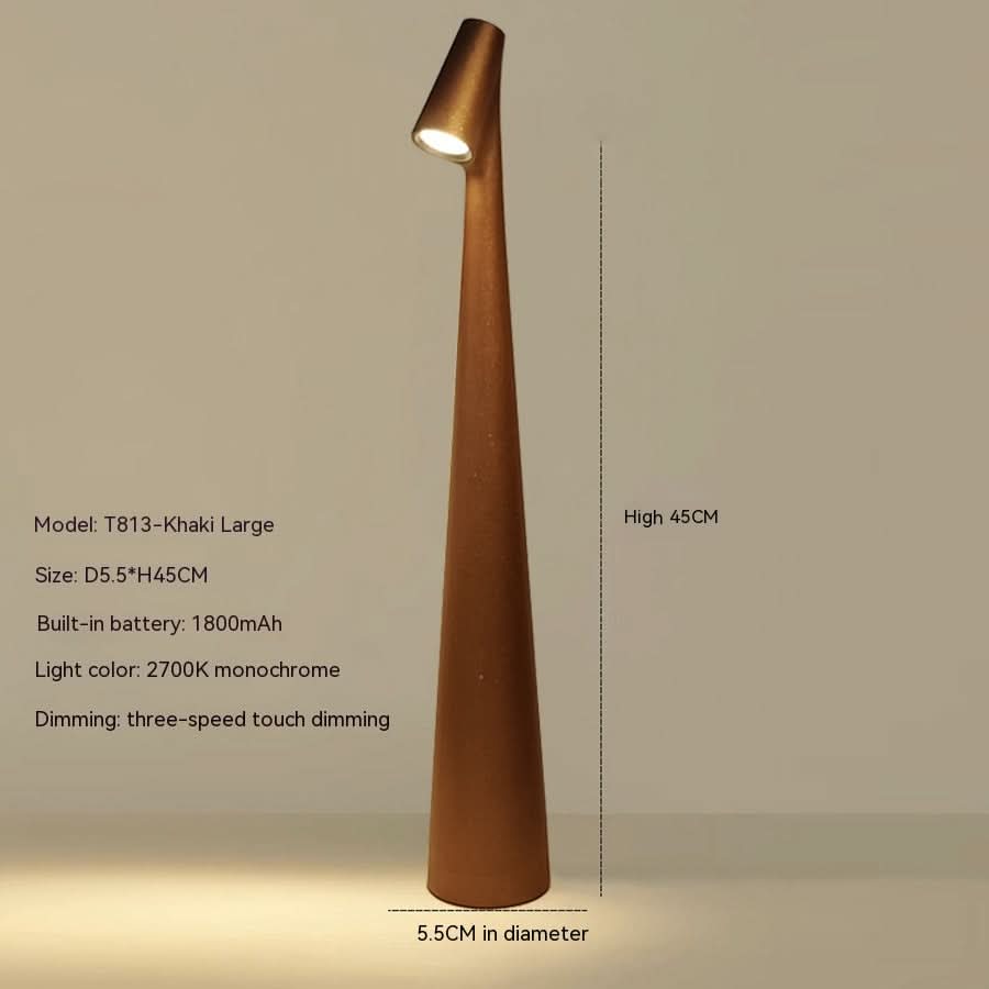 Design et pratique: Lampe de table LED Lumora sans fil, dimmable, autonome, pour un éclairage polyvalent.