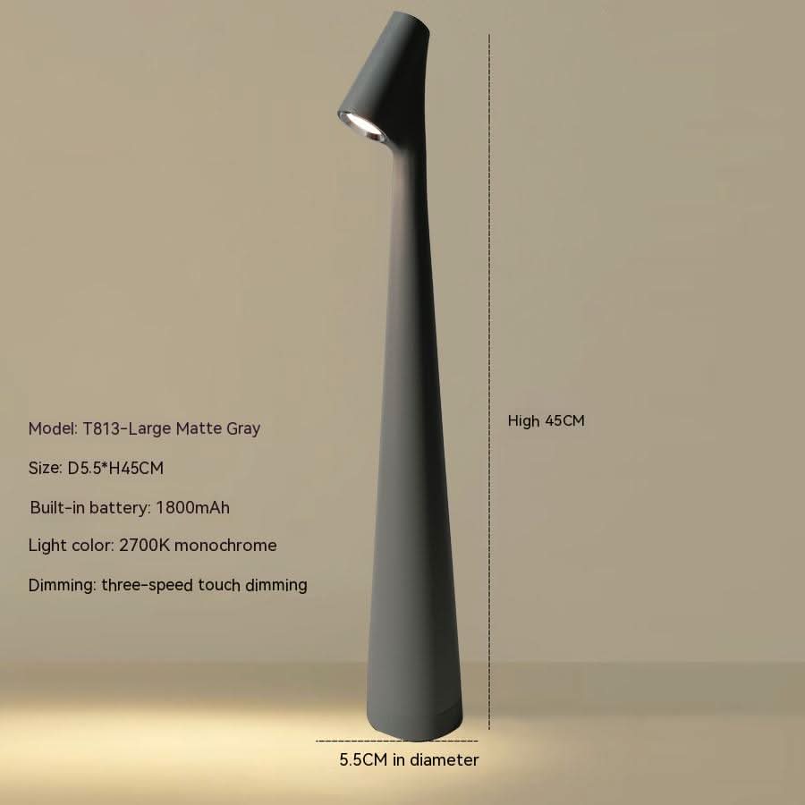 Lampe de table LED Lumora, lumière dimmable, sans fil, rechargeable, design contemporain pour votre intérieur.