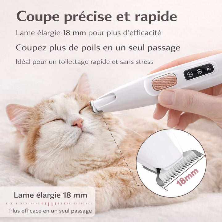 Outil de toilettage professionnel pour chien et chat, tondeuse puissante pour coupe de poils à domicile.