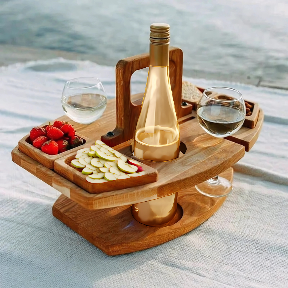Table de pique-nique pliante portable 4 pers, idéale camping, jardin, voyage.