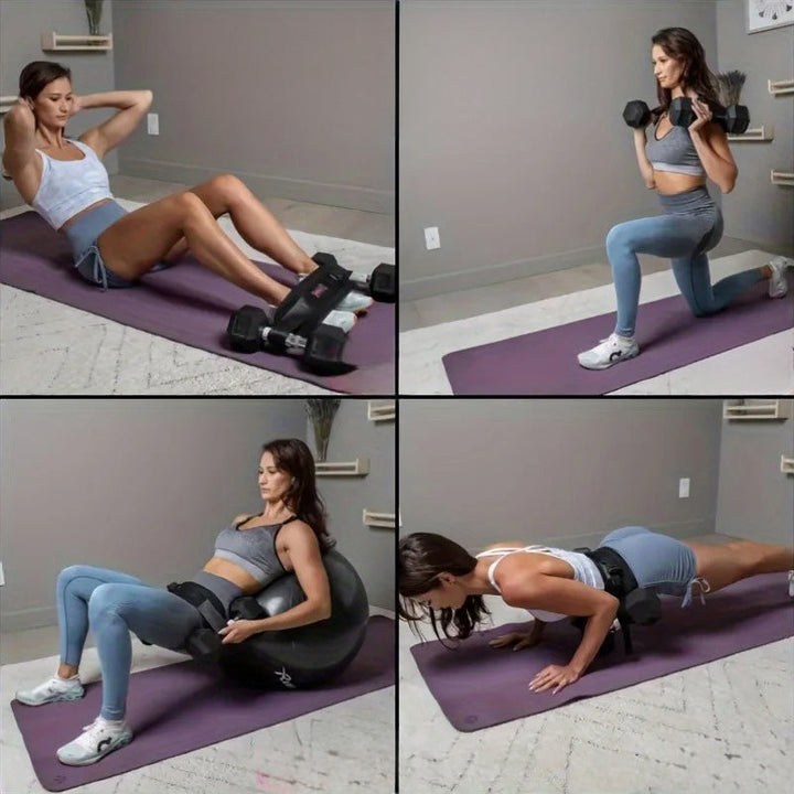 Sangle rembourrée confort pour hip thrust. Équipement de musculation des fessiers et jambes à domicile ou en salle.