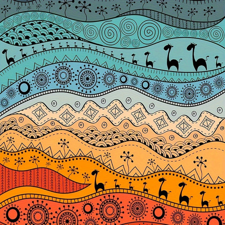 Tapis de plage TropiComfort spacieux en polyester durable, idéal pour se détendre à l'extérieur.